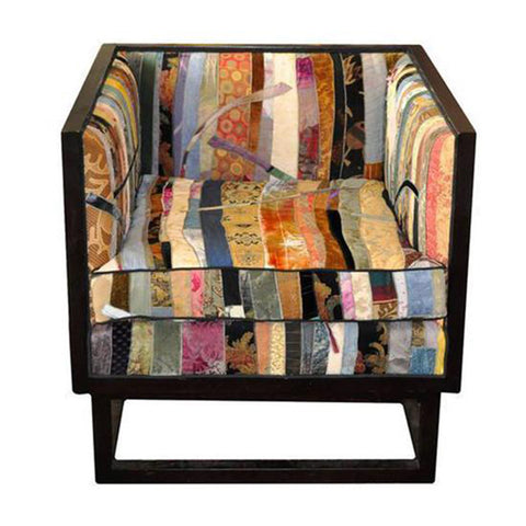 The Square Chair - Patchwork Fabric- Sara-Palacios-Designs