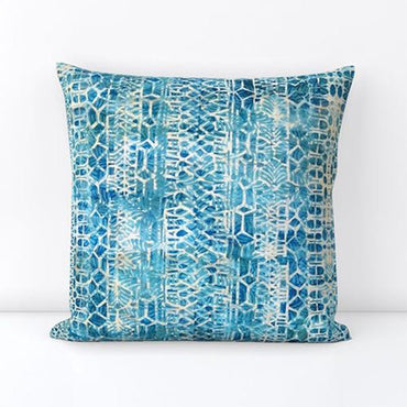 Lorena Lumbar Pillow in Blue Ombre