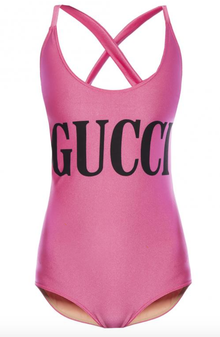 gucci pink swimsuit