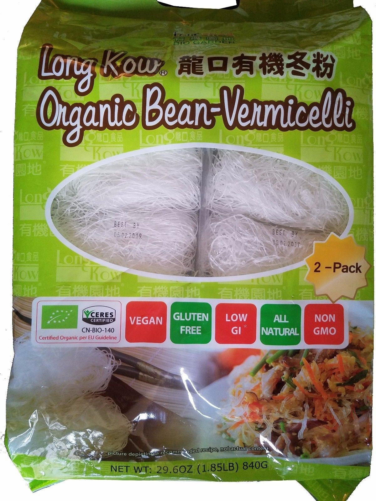 Long Kow Organic Bean Vermicelli