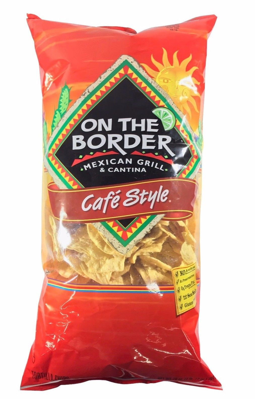 On The Border Mexican Grill & Cantina Cafe Style Tortilla Chips 28 OZ ...