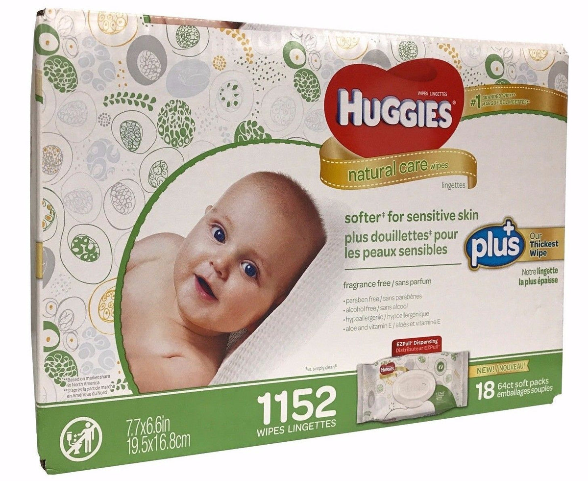 huggies natural care 1152 wipes