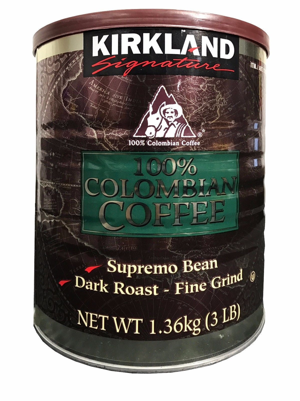 kirkland colombian coffee caffeine content