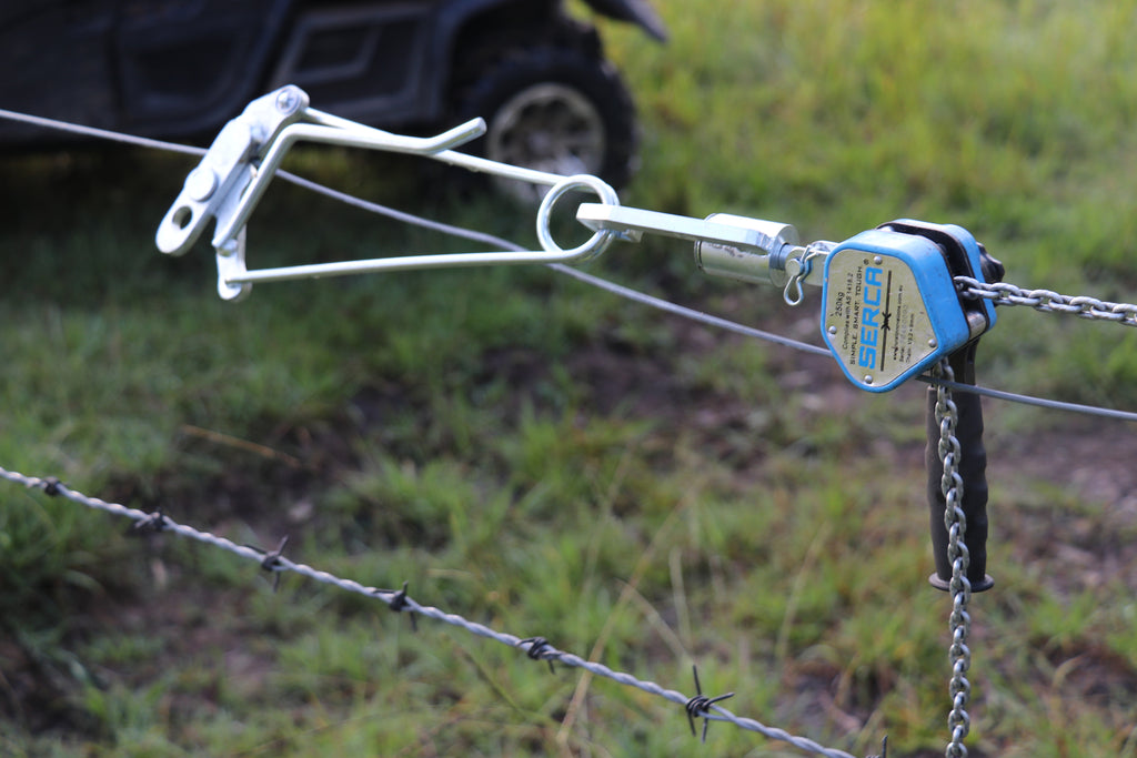 barbed wire fence tensioner