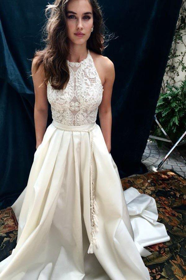 Halter Neckline Wedding Dresses