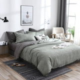 AB Side Bedding Set Simple King Size Duvet Cover Sets Queen Double Single Bed Linens Brief Bedclothes