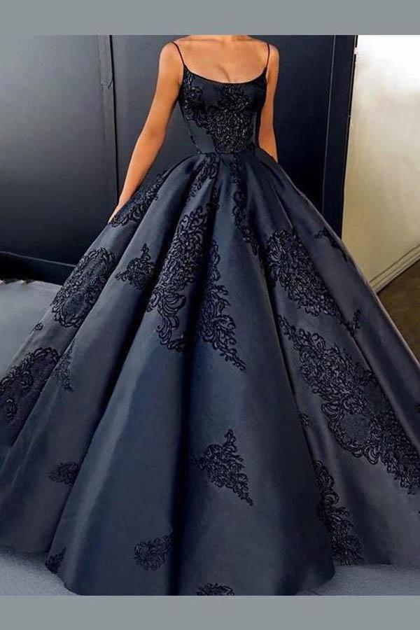 Elegant Long Black Evening Dresses, Formal Evening Gowns | Dressafford