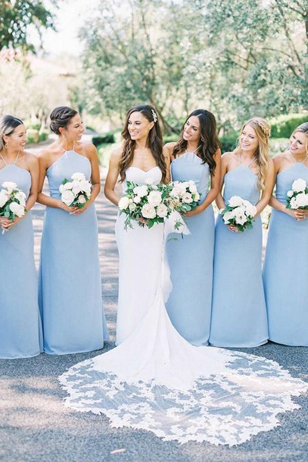 blue wedding dresses