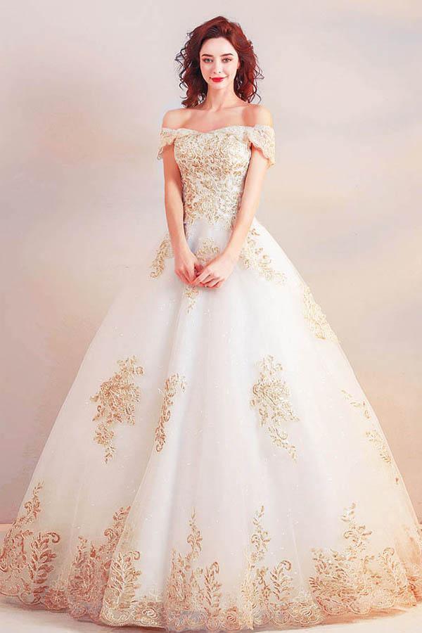 Gold Wedding Dresses – ABC Fashion