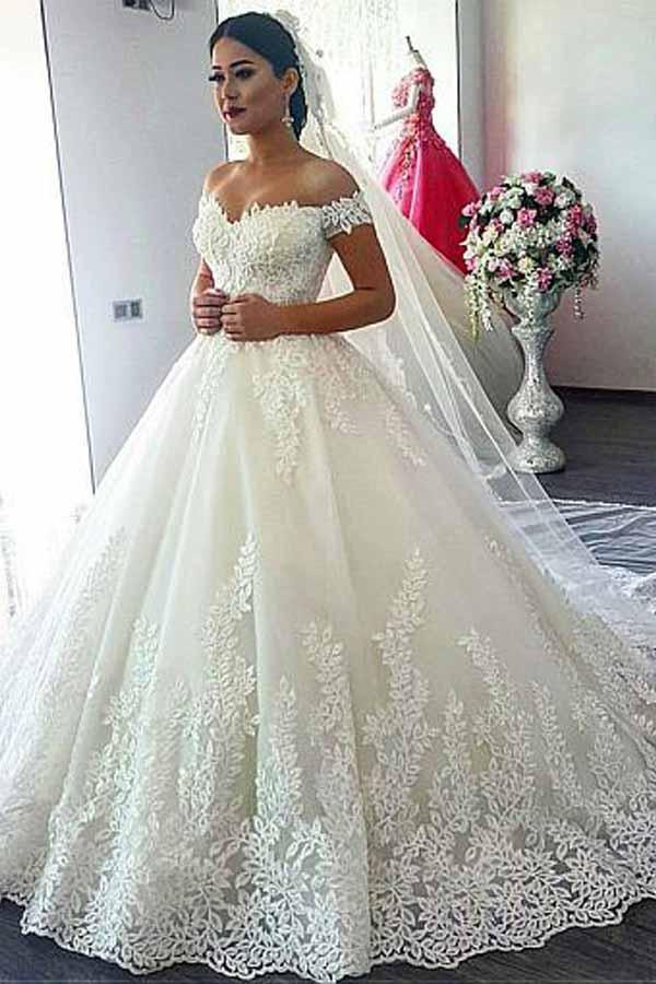 Off-Shoulder Wedding Dress