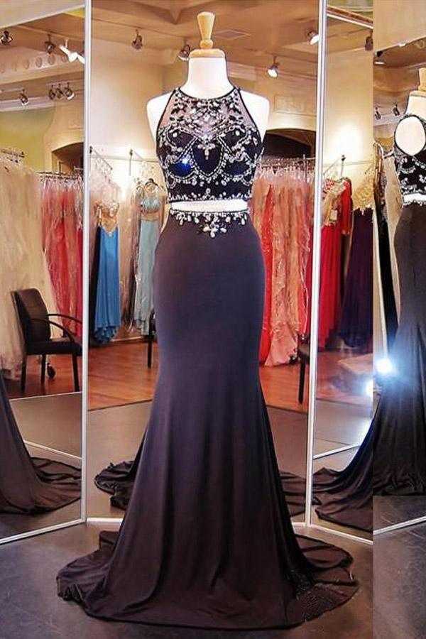 Classic Black Maxi Dress / Elegant Full-Length Gown / Versatile Evening Wear