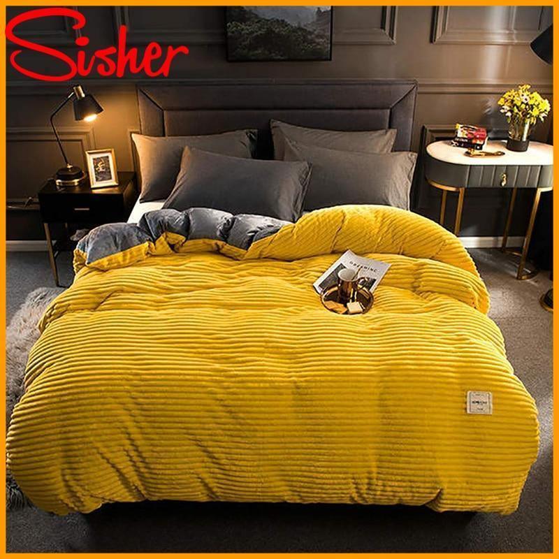 Luxury Warm Thicken Velvet Duvet Cover,Best Winter Bedding 220x240