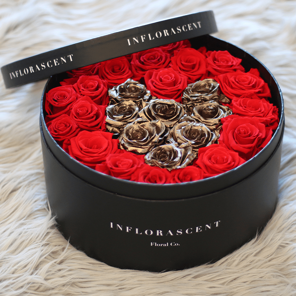 Infinite Heart Box Roses That Last A Year Inflorascent Floral Co