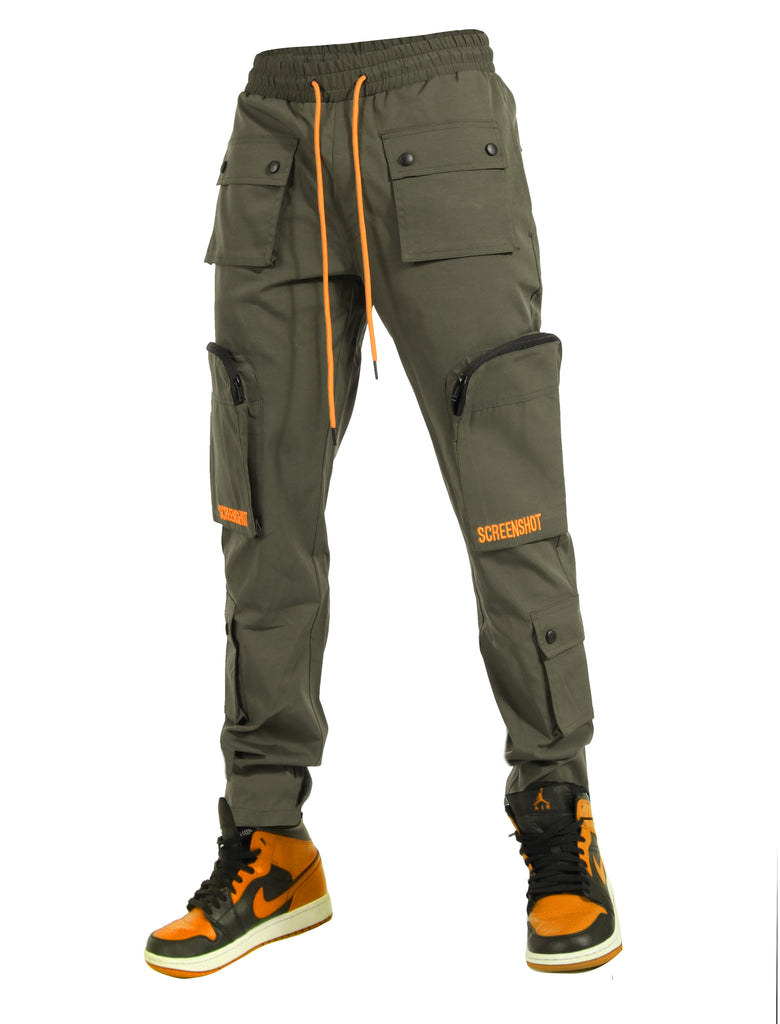 3D MULTI POCKET NYLON CARGO PANTS-P11204 (BLACK) – Screenshotbrand