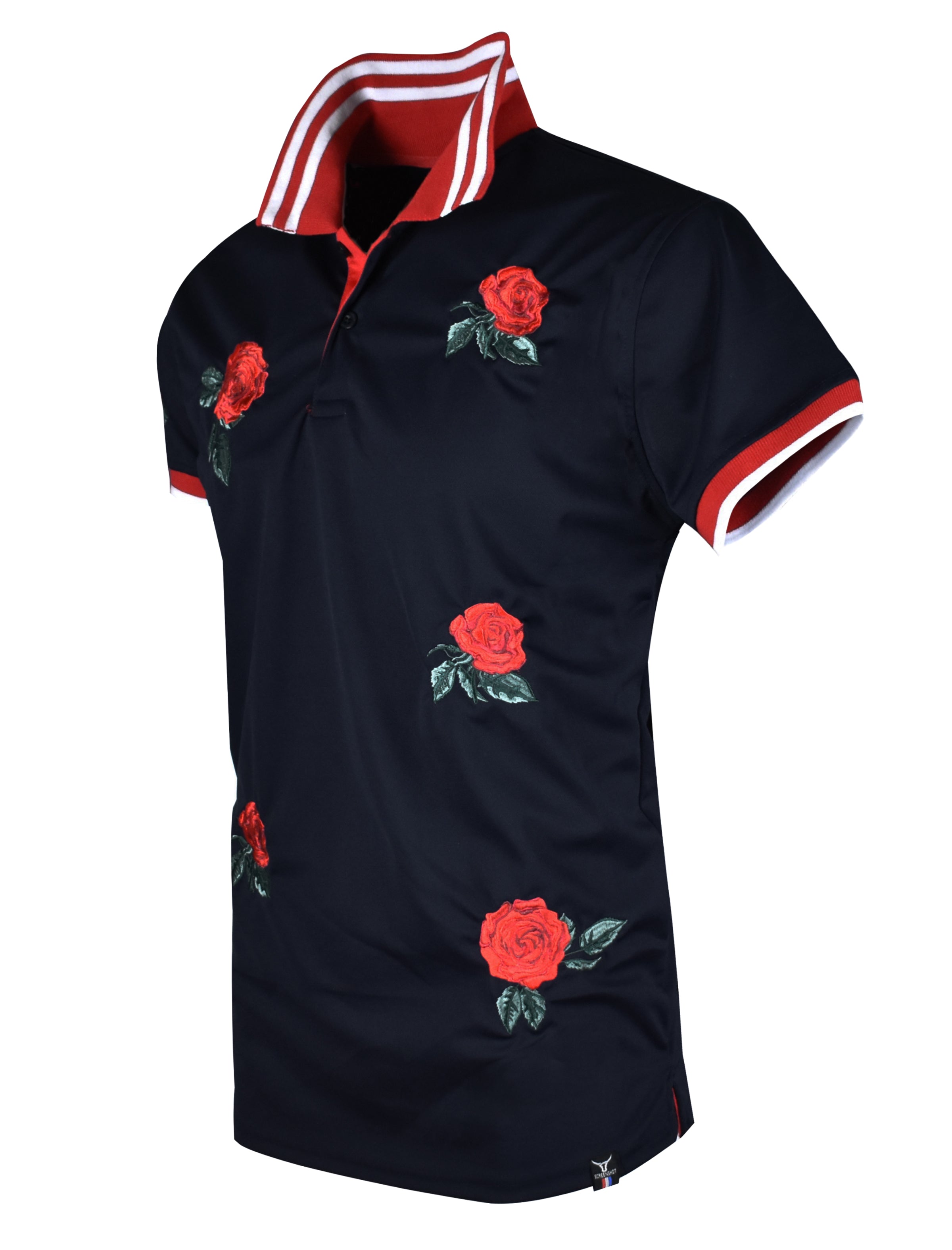 S11815ROSE EMBROIDERY Polo SHIRTS Screenshotbrand