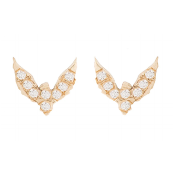 Diamond Pave  Bird Earrings