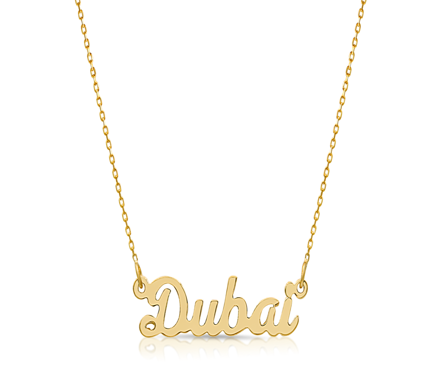 "Dubai" Nameplate Necklace