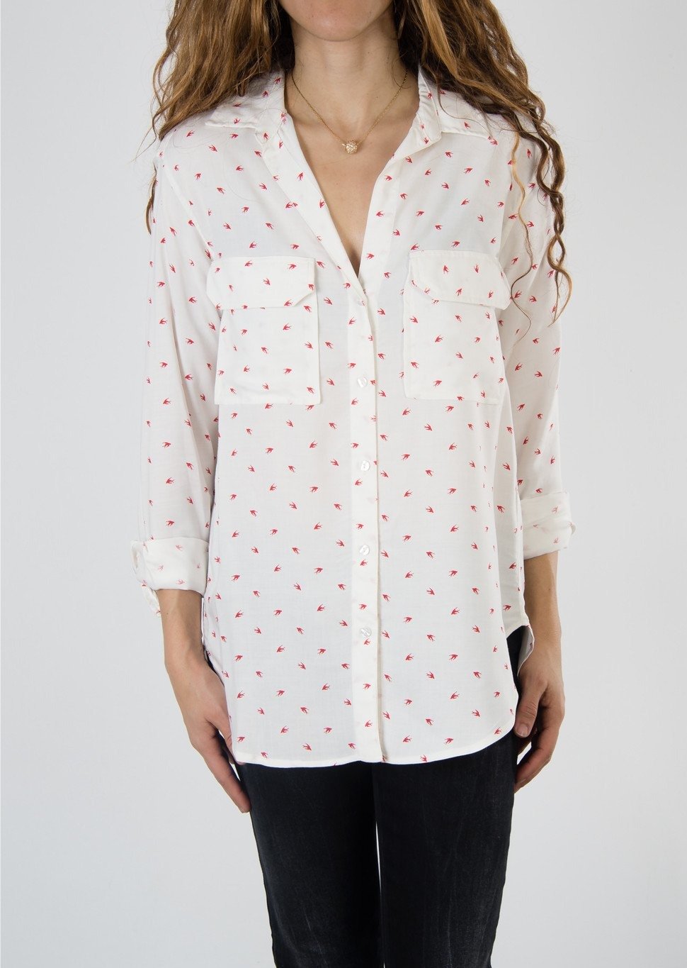 Leylie Ari Shirt in Bird Print