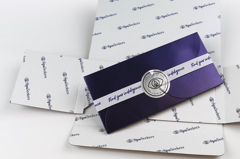 A luxurious custom printed box for a company which is helping to improve their brand.