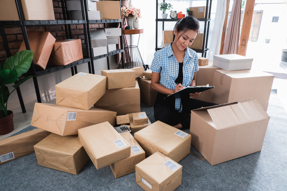 An ecommerce business owner with a large number of orders for her successful business who could benefit from using an effective packaging strategy