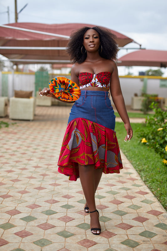 Kente crop top by NigerianHippie on