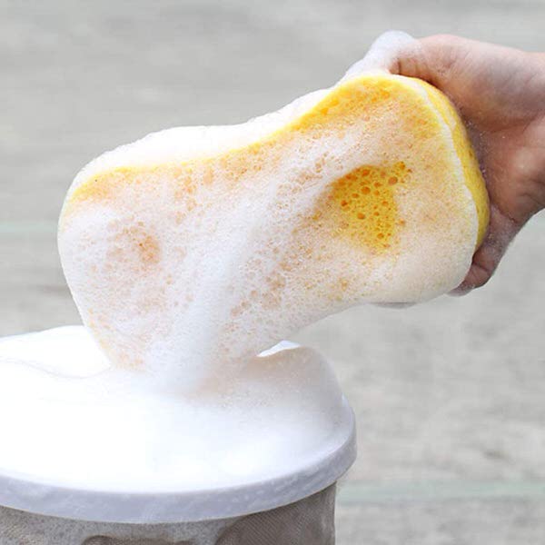 soapy sponge for washing a motorcycle or car