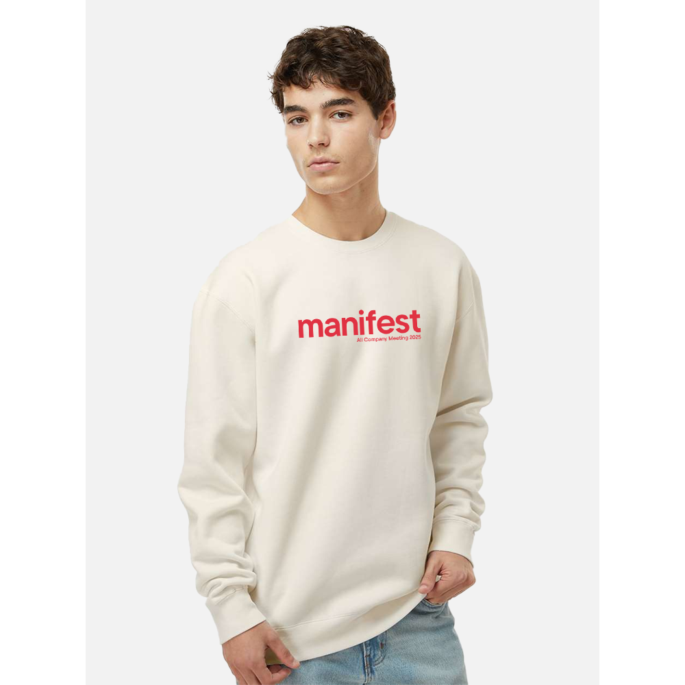 Rocket Manifest 2025 Crewneck – Putty