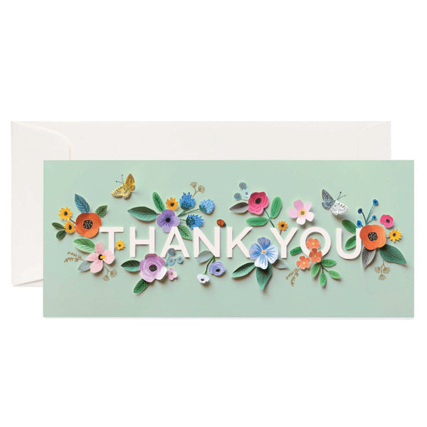 Cut Paper Thank You Card