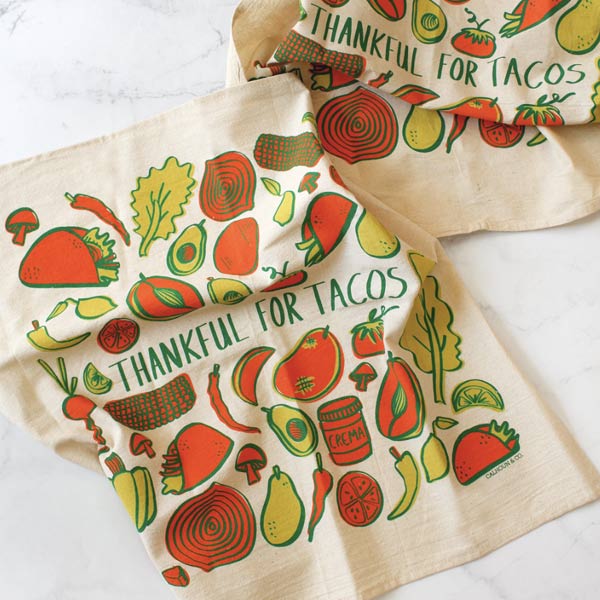 Thankful for Tacos Tea Towel