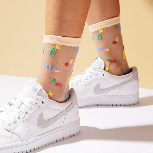 Sheer Socks - Multi Stripes