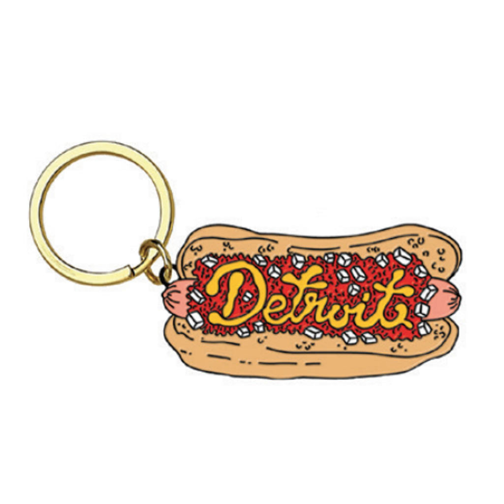 Detroit Coney Enamel Keychain