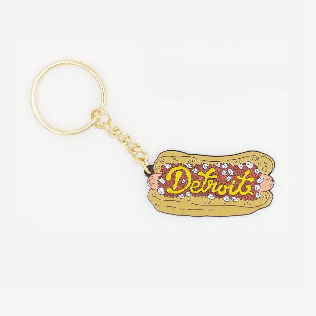 Detroit Coney Enamel Keychain