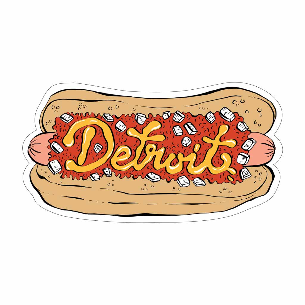 Detroit Coney Dog Sticker