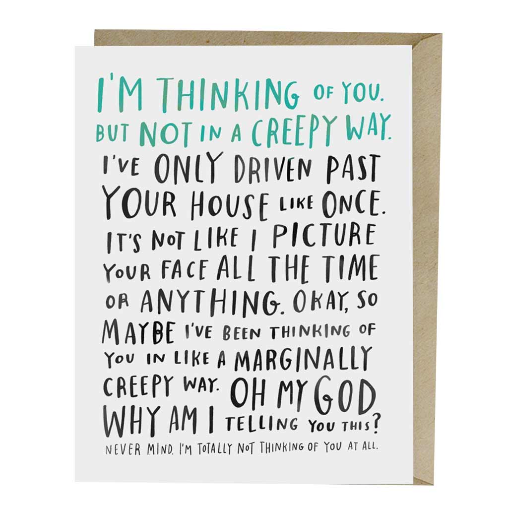 Awkward Thinking of You Card