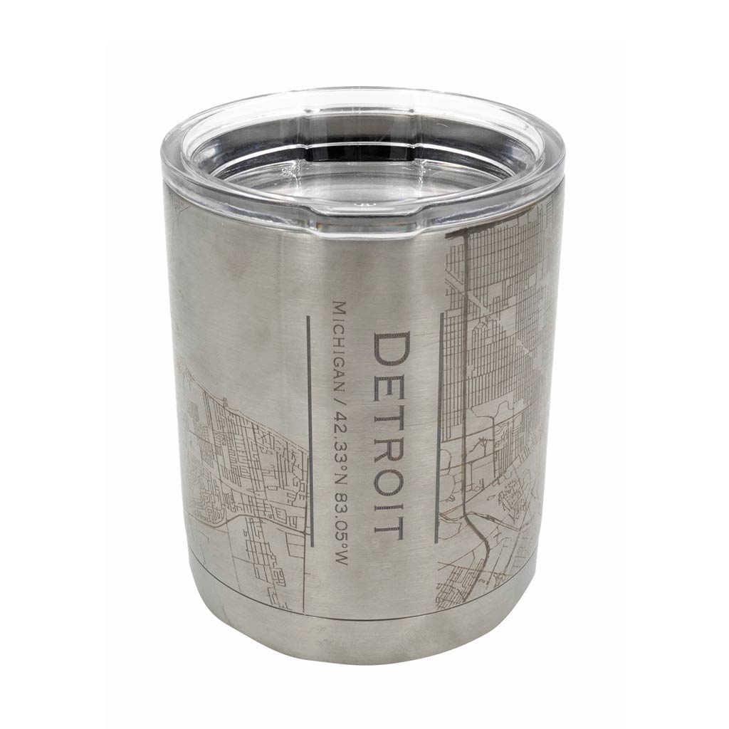 Detroit City Map Insulated Cup