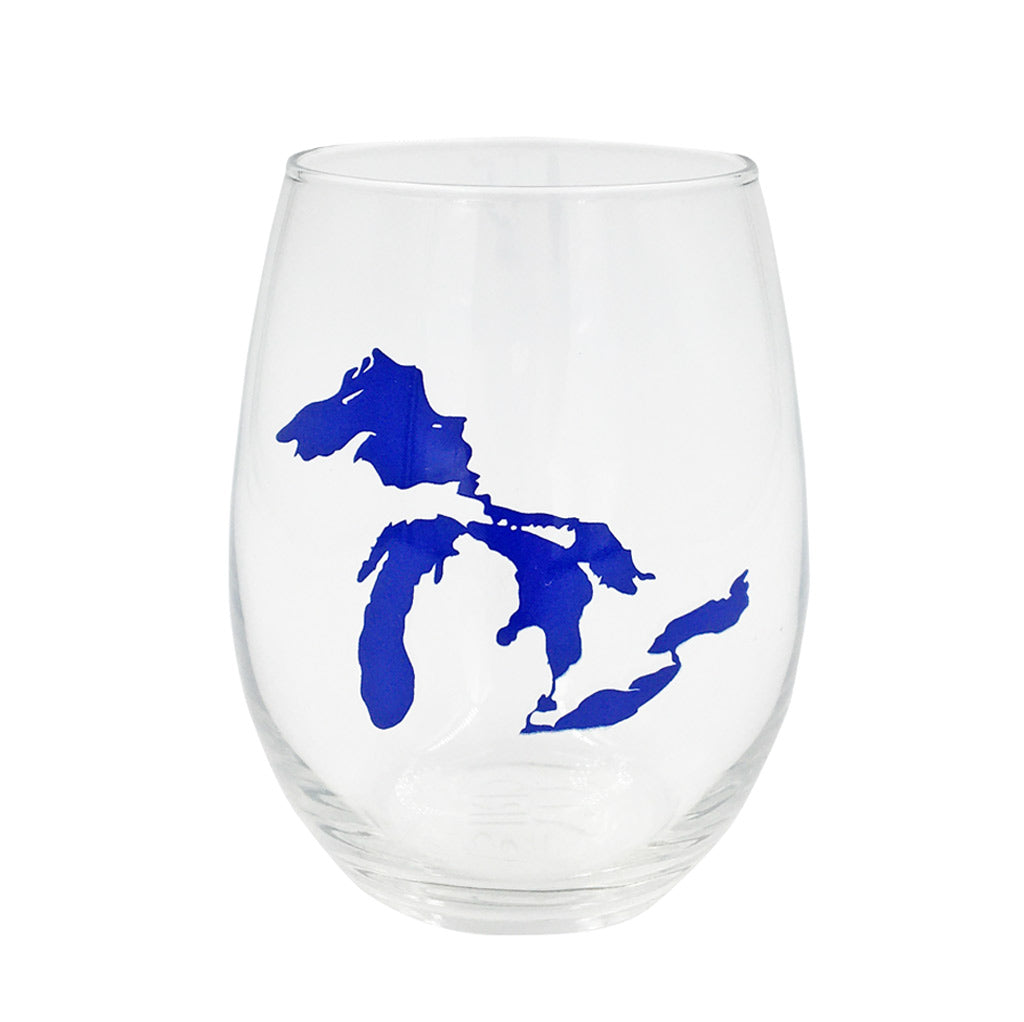 Great Lakes Stemless Wine Glass