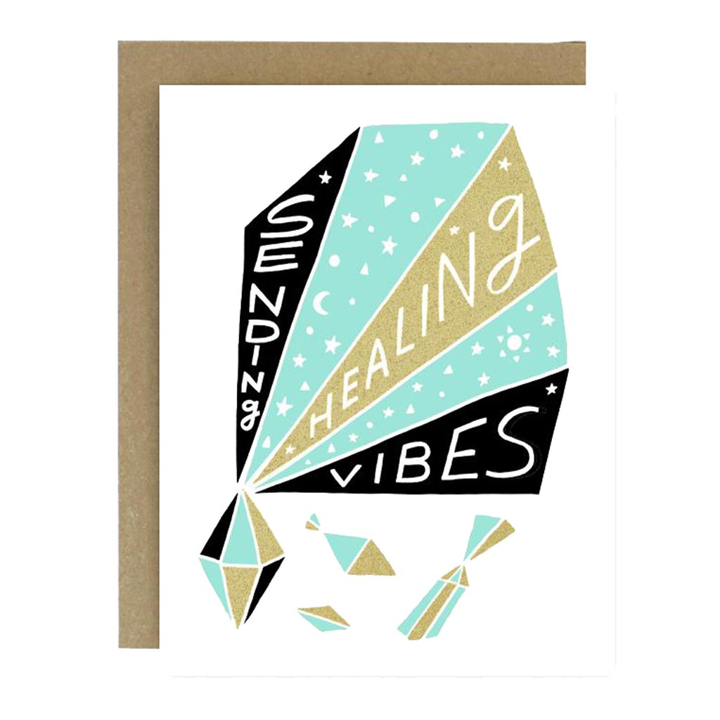 Healing Vibes Card City Bird