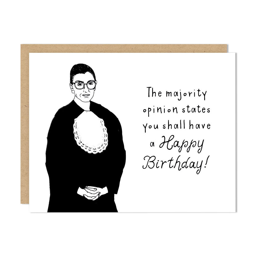 Ruth Bader Ginsburg - Happy Birthday Card