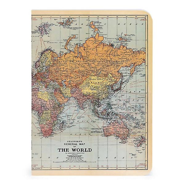 Vintage World Maps 3 Mini Notebooks