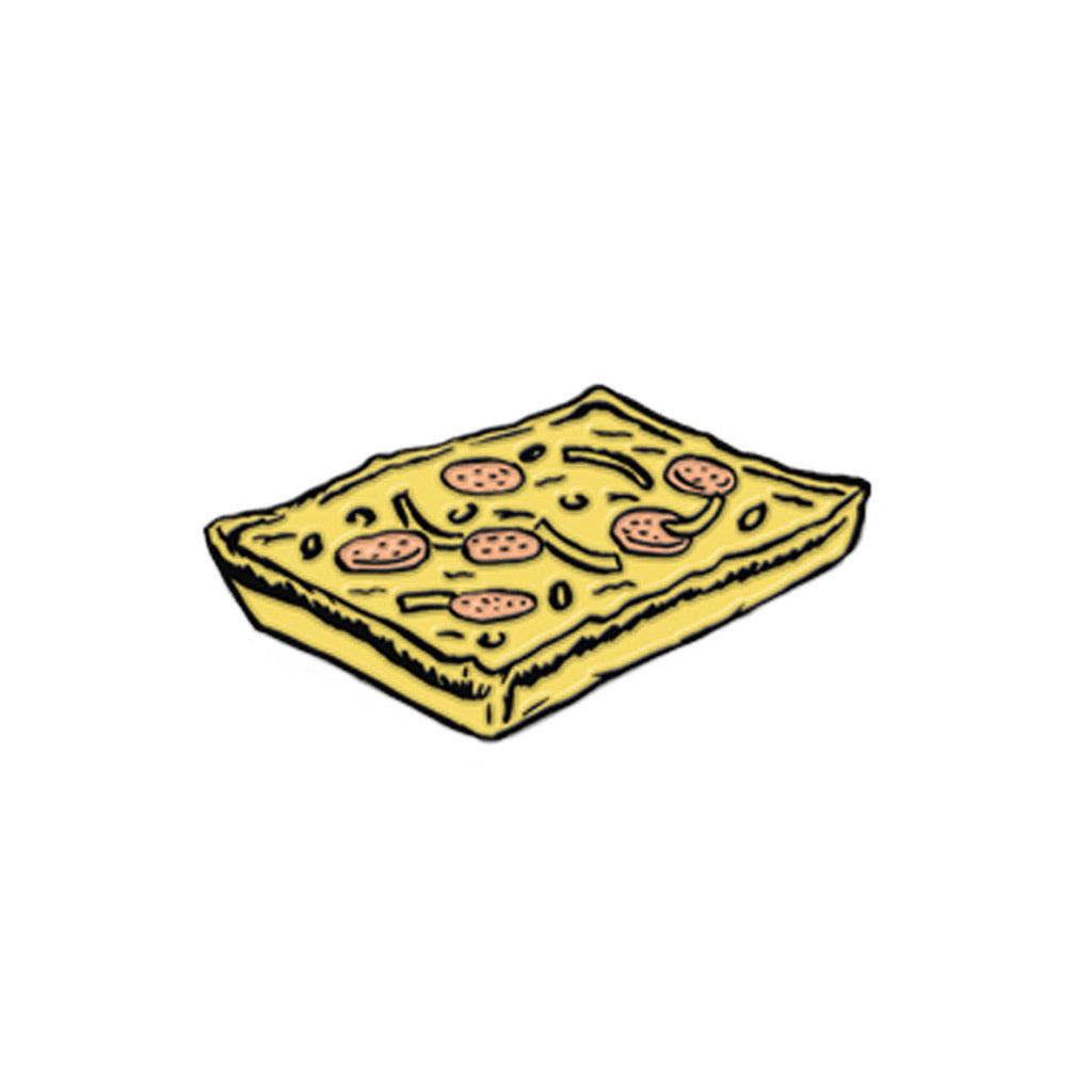 Detroit Square Pizza Enamel Pin