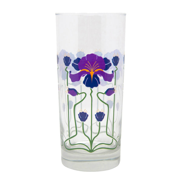 Purple Iris Collins Glass