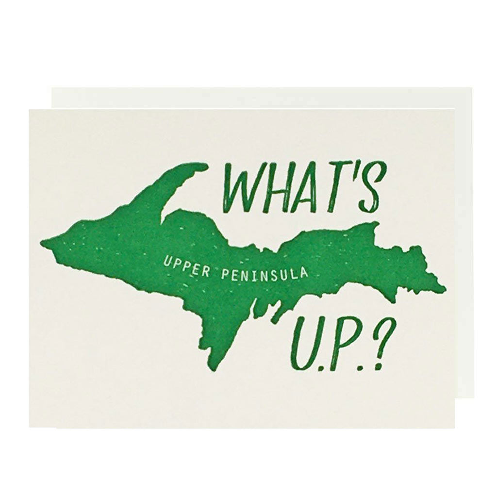 What's U.P.? Letterpress Card