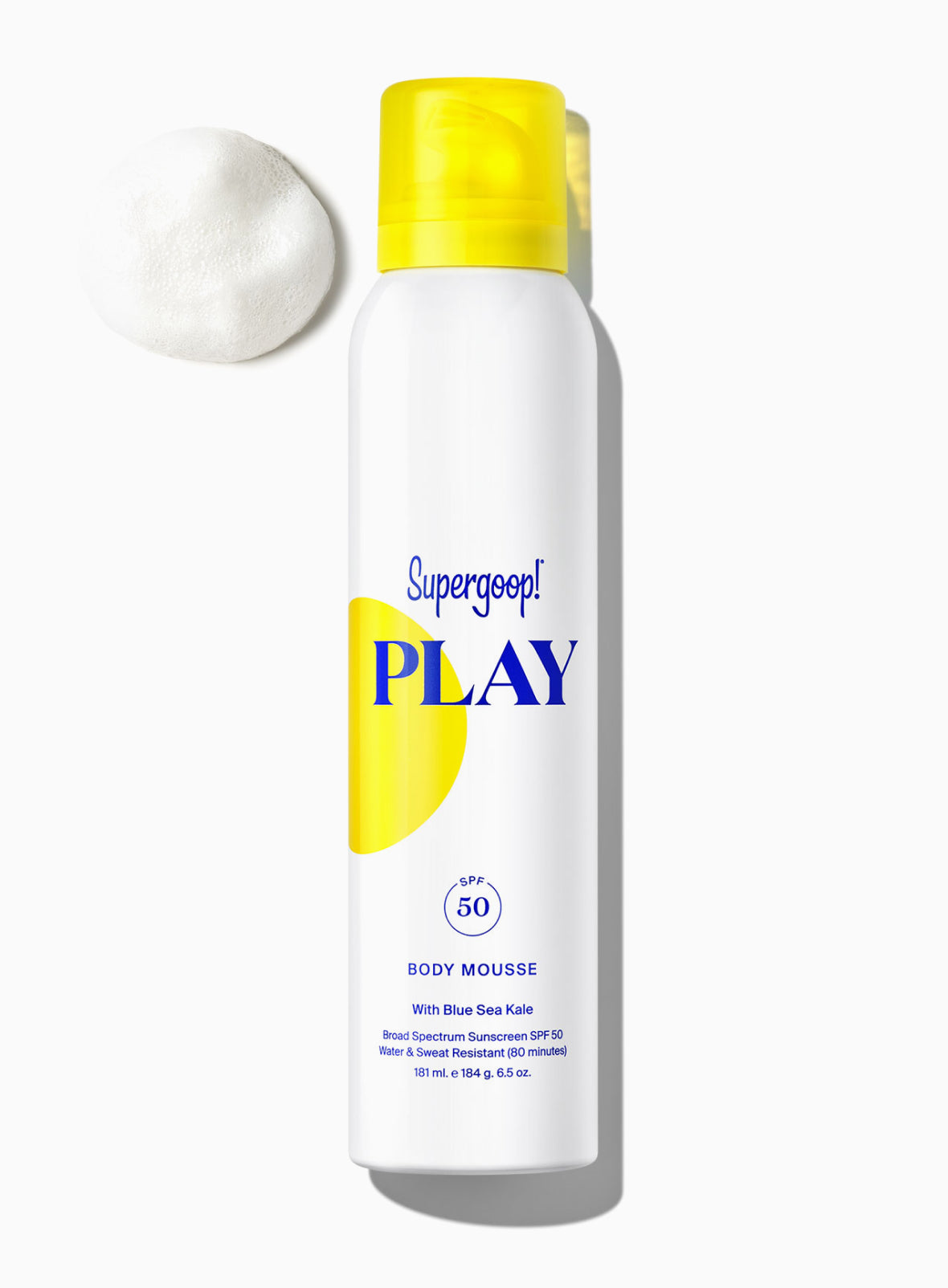 PLAY Body Mousse SPF 50 Sunscreen 6.5 oz. | Supergoop!