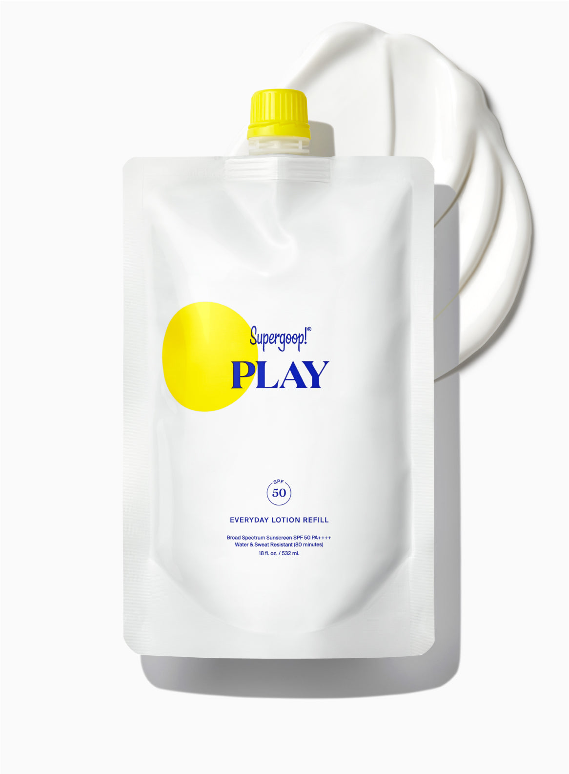 PLAY Everyday Lotion SPF 50 Pump Refill Pouch Sunscreen - Refill 18 fl. oz. | Supergoop!