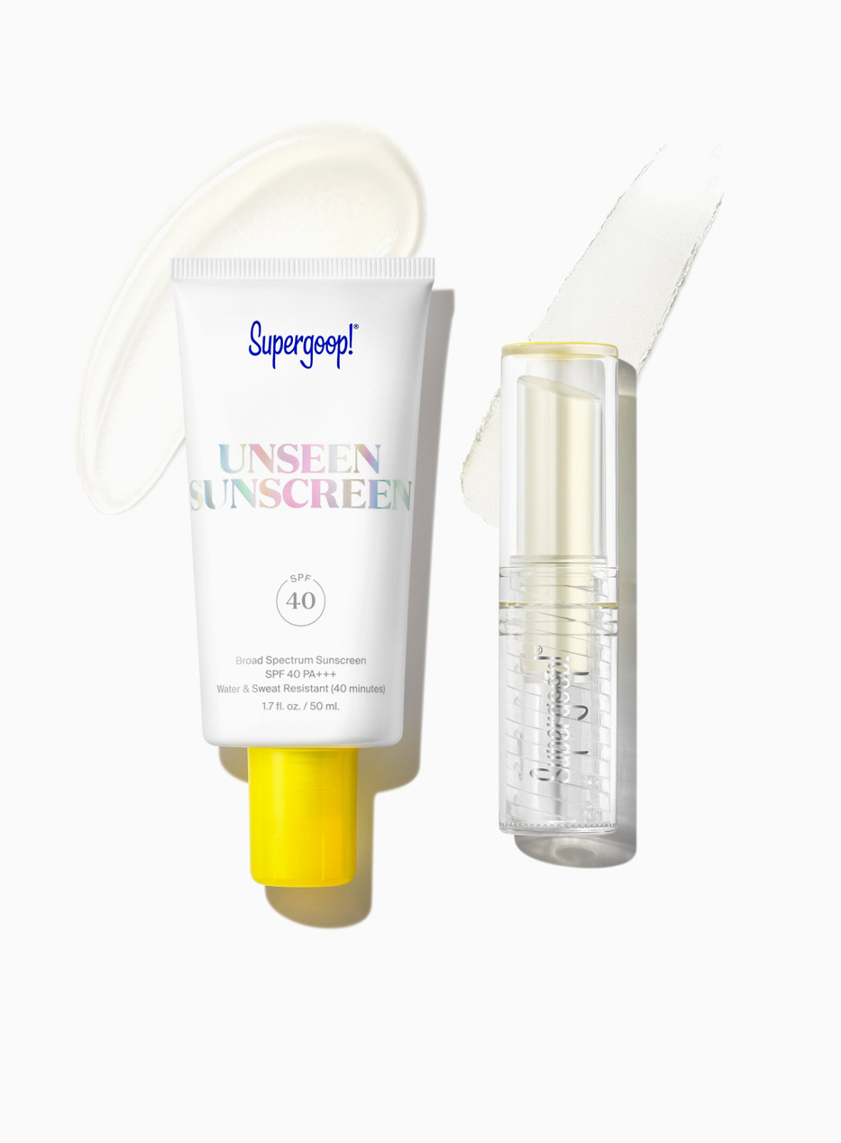 Unseen Face & Lip Set Sunscreen | Supergoop!