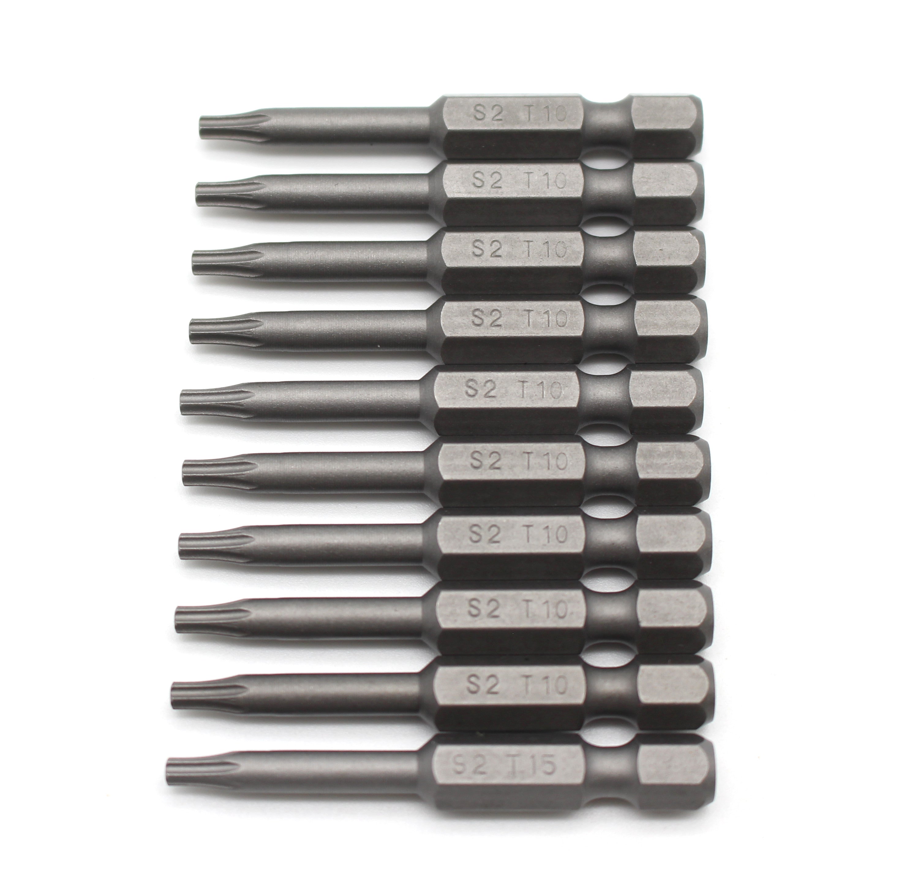 TMAX 10pz T6-T25 Torx Star 6 Punti Albero Tondo Ridotto Punte Inserto Cacciavite - Foto 11 di 17