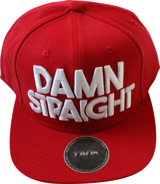 Damn Straight Snapback - Red/White – Tank Global Ltd