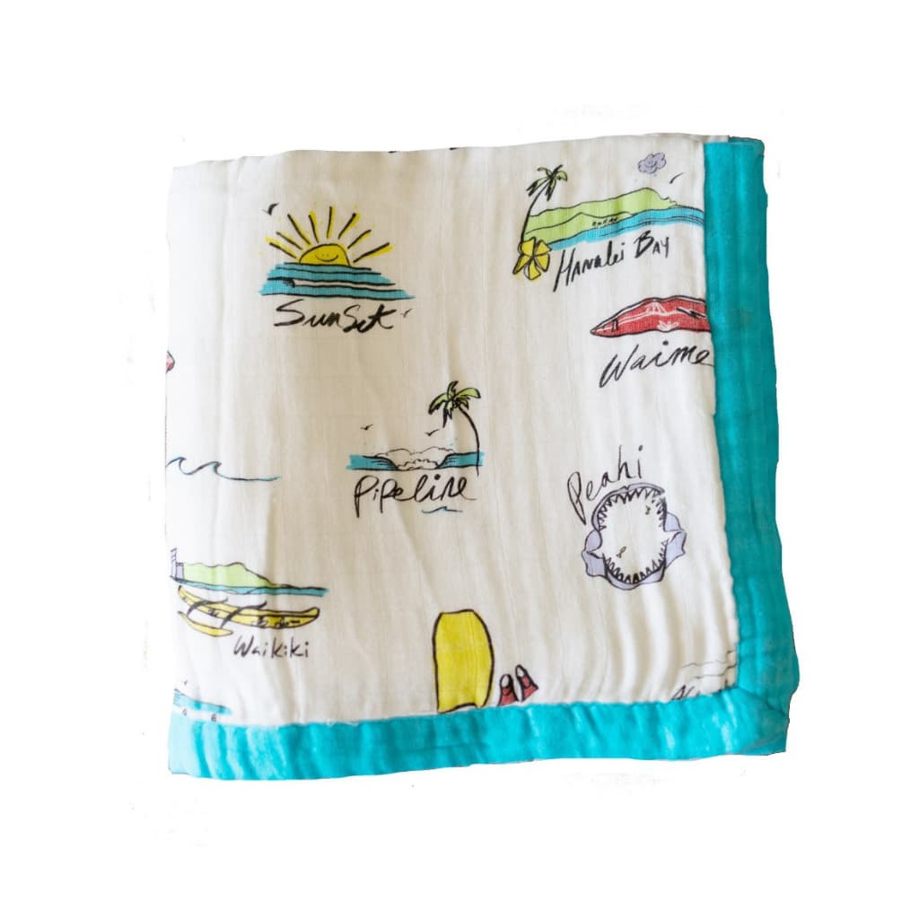 Image of Surf Report Baby Quilt