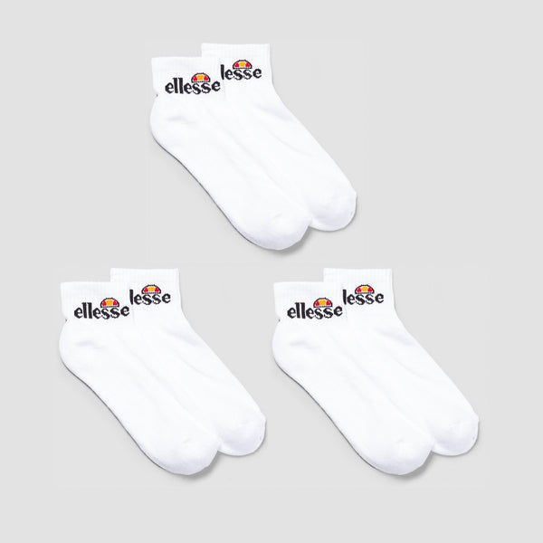 ellesse Arrom Sports Socks 3 Pack White 