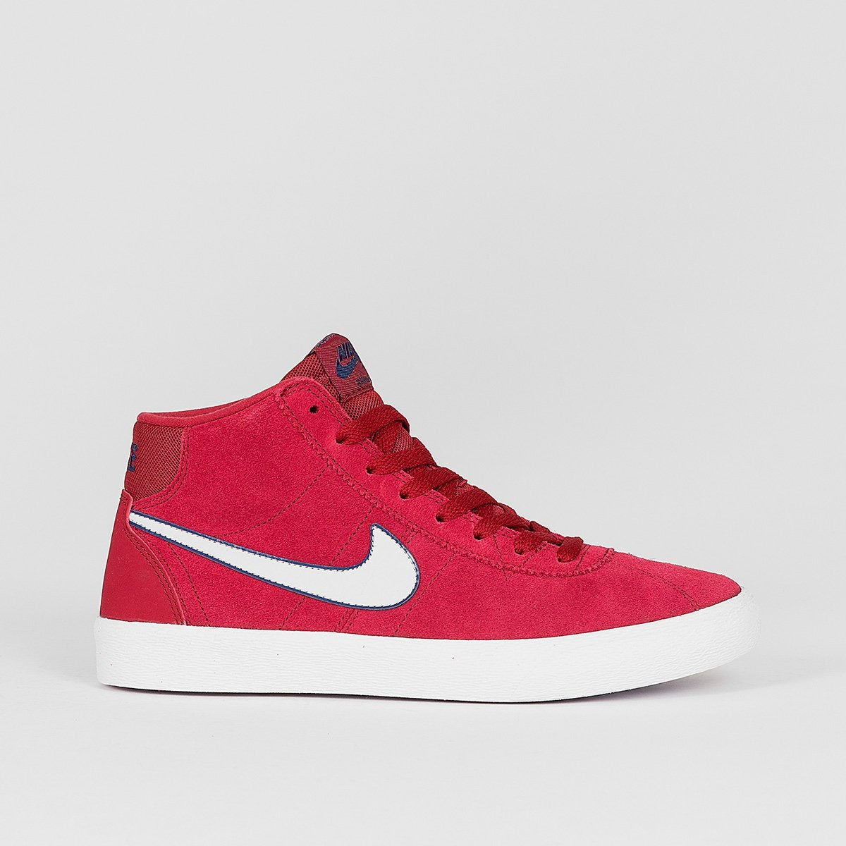 nike red and white women's shoes